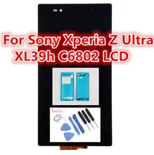 6.44 inch LCD For Sony Xperia Z Ultra XL39h XL39 C6806 C6843 C6833 lcd Screen +Touch Assembly +adhesive +tools ,free shipping