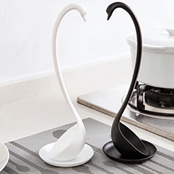 

Spoon Tray Kitchen Tool Unique Handle Kitchen PP Elegant Swan Style Ladle Small Dish JCFCJ228