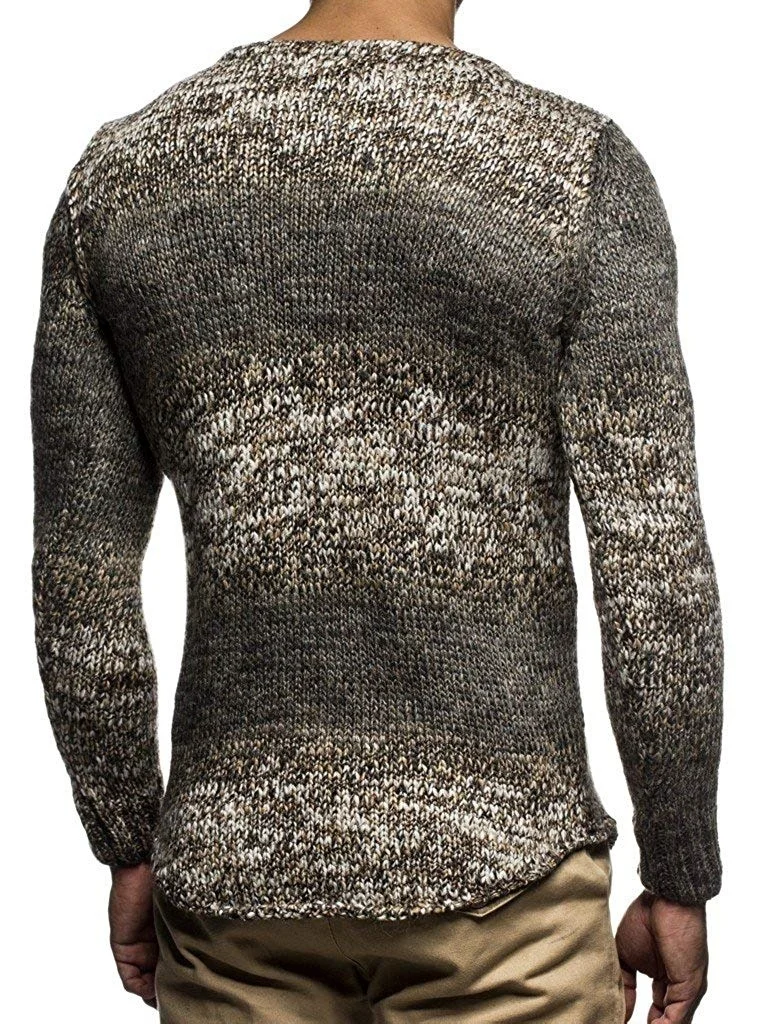 Men's Sweater Knitted Shawl Turtleneck Sweater Pullover Winter Hip Hop Streetwear Casual Long Sleeve High Quality Man's Sweaters