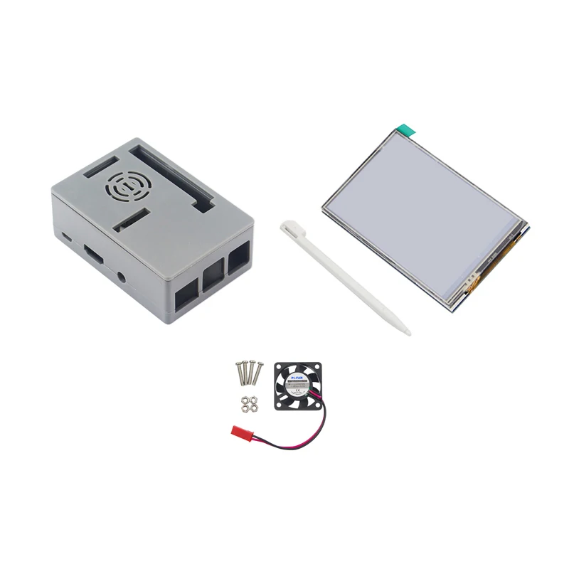 Raspberry Pi 3 Model B + 5 дюймовый сенсорный экран 480*320 ЖК дисплей вентилятор охлаждения