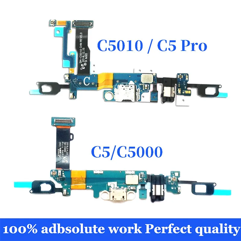 

For Samsung Galaxy C5 C5000 C5010 C5 Pro USB Charging Dock Charger Port Connector Microphone Earphone Jack Flex Cable