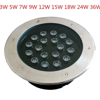 

Buried Floor LED Underground Light 3W 5W 7W 9W 12W 15W 18W 24W 36W Recessed Deck Yard Landscape Lamp Outdoor Lighting