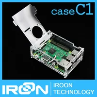 case C1: Raspberry PI 3 model B Transparent Acrylic Case Cover Shell Enclosure Box for Raspberry PI 2 Model B and Model B+