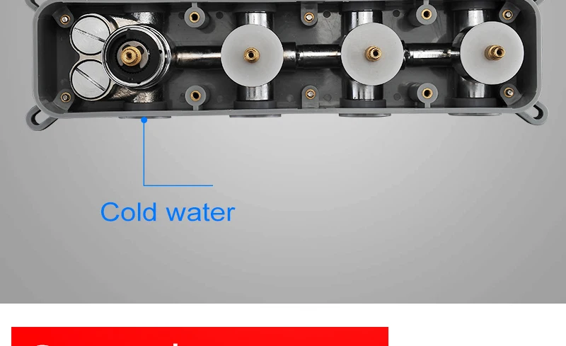 DCAN Wall Mounted Mixer Copper Wall Box Mixing Valve Switch Valve Constant Temperature Concealed Shower Switch Concealed Taps (11)