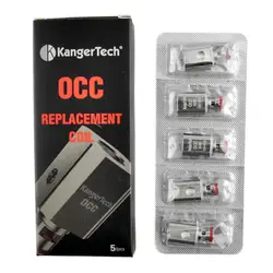 Оригинальные Kanger Subtank вертикальные ОСС комплект атомайзера 0.2ohm 0.5ohm 1.2ohm 1.5ohm для Воздушный Распылитель Kanger Vape, 50 шт в наборе