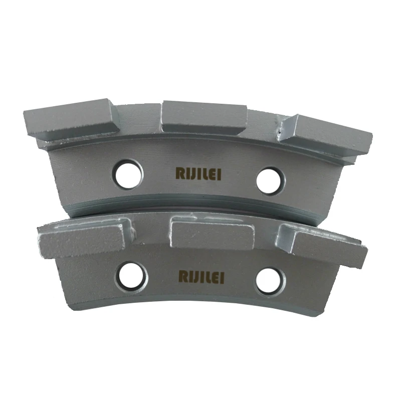 RIJILEI 12Pcs/lot Three segments diamond grinding disk for concrete Grinding disc for floor marble Diamond grinding wheel L401B