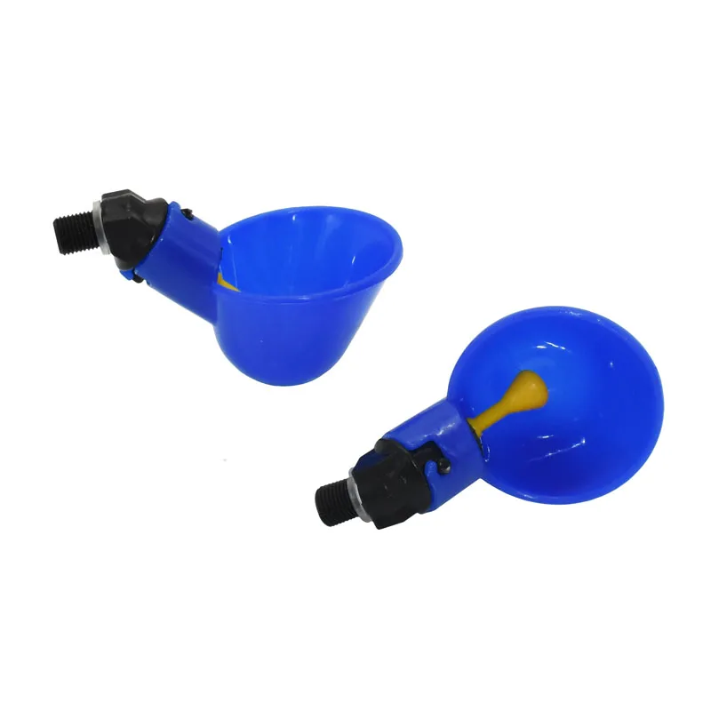 

50 pcs blue Automatic Drinking Cups Chicken Waterer Quail Nipple Drinker Thread Drinker Water Bowl Poultry supplies