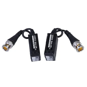 

POE cctv tester 1 Pair CCTV Via Twisted Pairs Passive Transceiver CAT5 BNC Video Balun FC