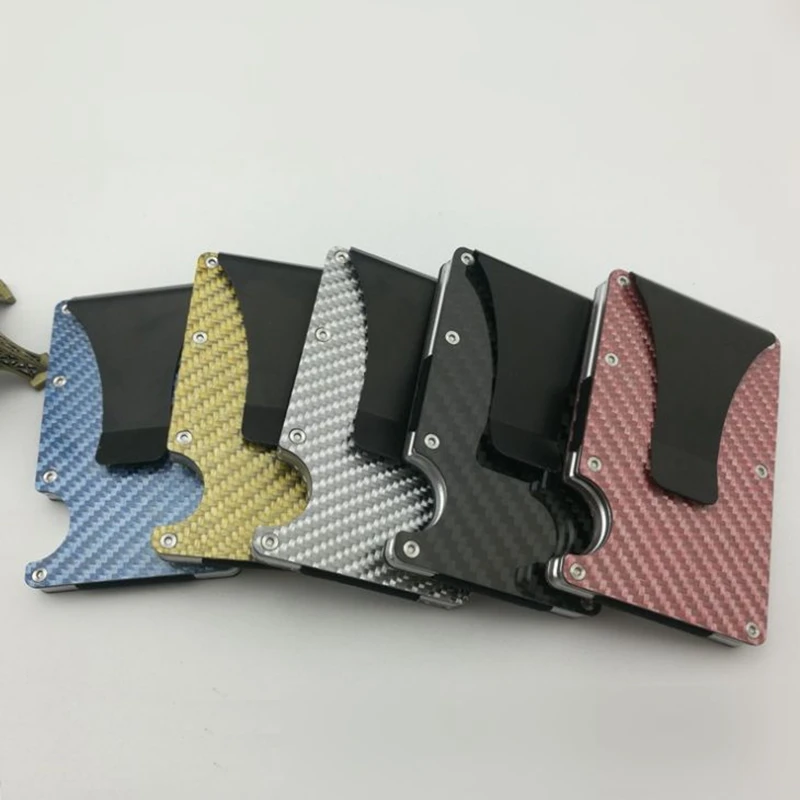 

2019 Men Women Credit Card Holder Anti Protect Blocking Rfid Wallet Portable ID Cardholder Clip Porte Carte Travel Metal Case
