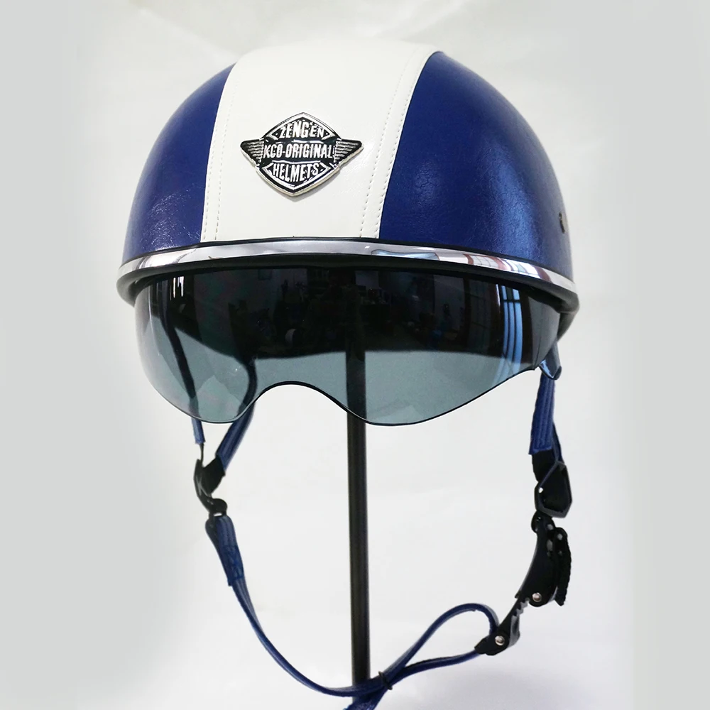 

Motorcycle Helmet Open Face PU Leather Helmet Capacete Moto Retro Vintage Helmet For Motorcycle Motobike Casco Moto Helmet