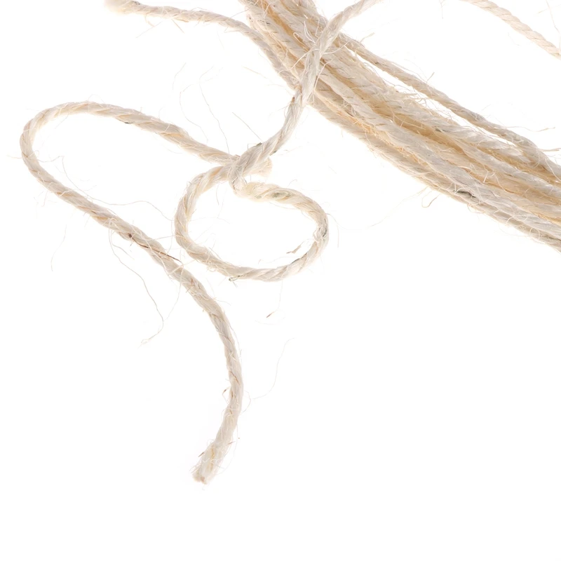 20 м сизаль веревка 4 мм диаметр доска веревка скалолазание рама дерево кошка игрушка царапина веревка