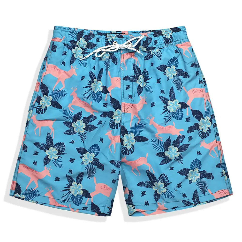 Мужские шорты для плавания плавки пляжные шорты эластичные шорты для плавания спортивные шорты для бега - Цвет: Deer