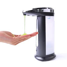 Электропокрытие автоматический дозатор жидкого мыла умный датчик бесконтактный дезинфицирующий диспенсер для кухни ванной комнаты 400 мл ABS