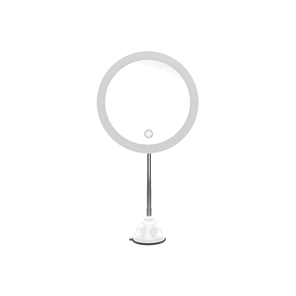 Emissor de Luz Espelho de Maquiagem Flexi com Dobrável Espelho do Banheiro Diodo Pescoço Vaidade Mesa Bancada Brilhante Ajustável Usb Cabo 10x Mag 10 Beleza e saúde
