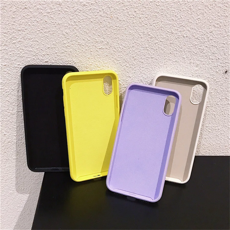 Силиконовый чехол для iPhone X XS MAX XR 7 8 6 S Plus s Plus|Бамперы| |