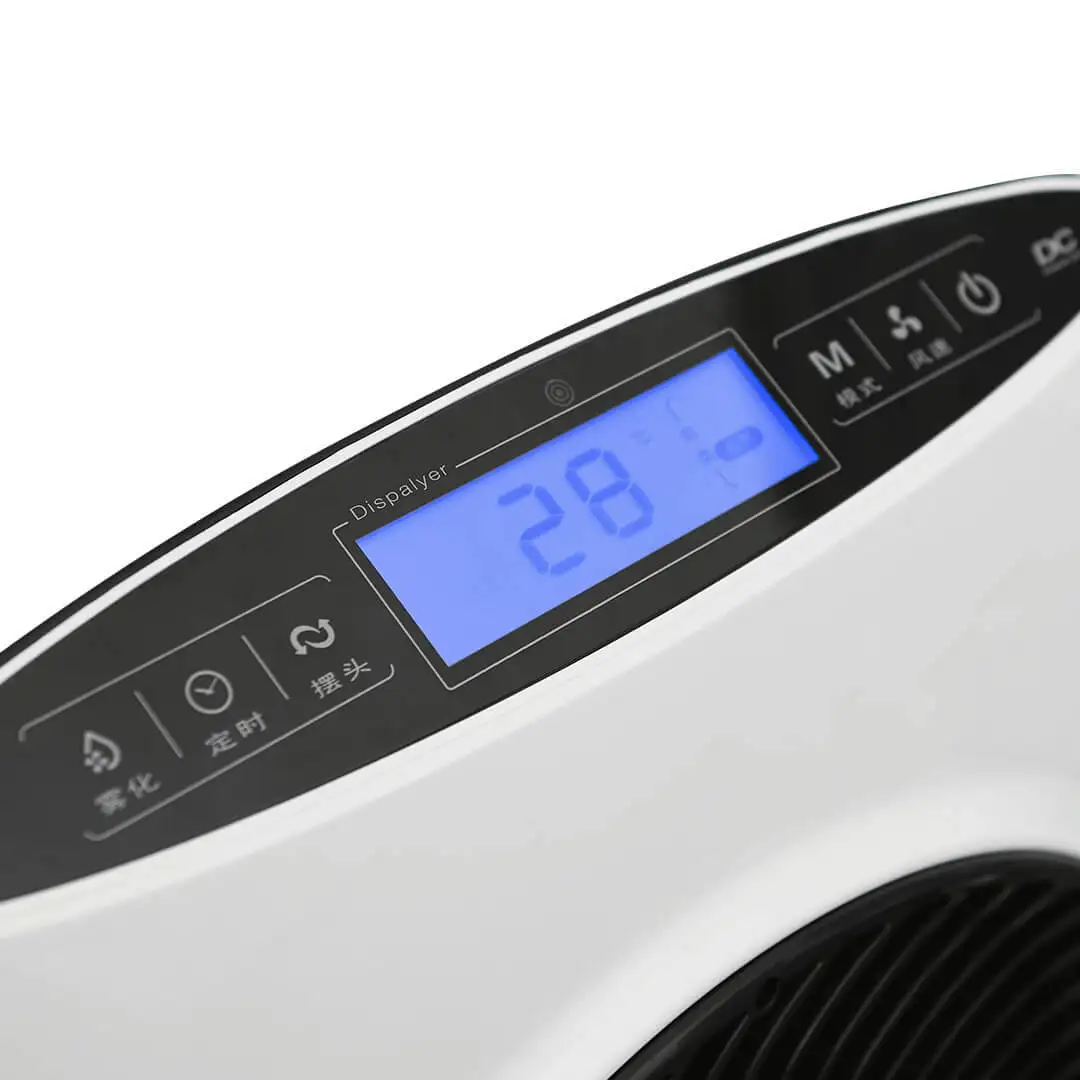  Xiaomi Fog Cooling Fan Intelligent Atomization System Temperature Detection Timing Led Touch Panel 