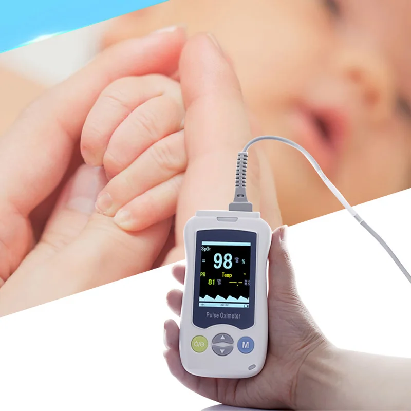 

Neonatal SPO2 Blood Oxygen Handheld OLED Medical Finger Oximetro Handheld Pulse Oximeter Mini De Pulso De Dedo