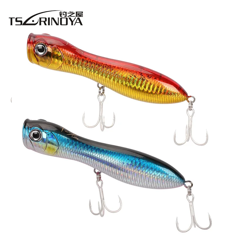 

TSURINOYA Popper Bait 125mm 36g/1.27oz Top Water Sea Fishing Popper Artificial Bait Pesca Wobbler Leurre Peche Hard Fishing Lure