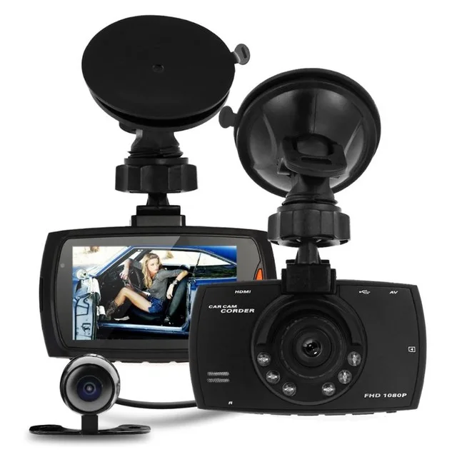 

Car DVR Dual Camera Full HD 1080P 2.7" Dash Cam Car DVR Video Camera Recorder Dual Camera Crash 1.2M CMOS sensor DVR Camera