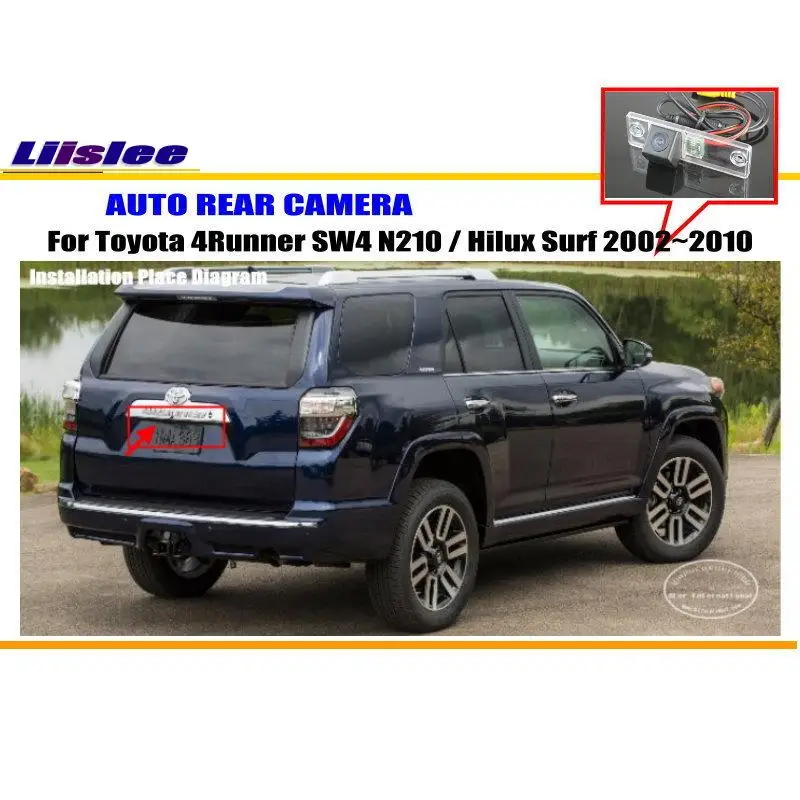 Камера заднего вида Liislee/Автомобильная камера для Toyota 4runner SW4 N210 / Hilux Surf 2002 ~ 2010 /NTST