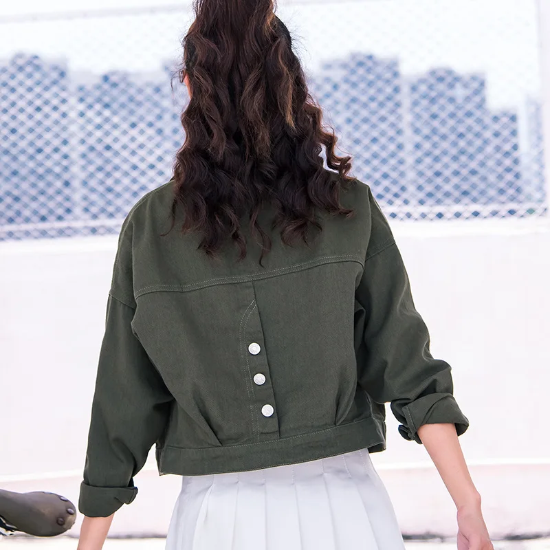 Harujuku Japanese Streetwear Red Short Wind Longsleeve Jacket and Coats Windproof Women Windbreaker Chic for Girls 2019 Spring F Harujuku Japanese Streetwear Red Short Wind Longsleeve Jacket and Coats Windproof Women Windbreaker Chic for Girls 2019 Spring F