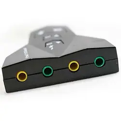 Внешний USB 2,0 3D виртуальный Аудио Звуковая карта конвертер 7,1 канала аудио адаптер