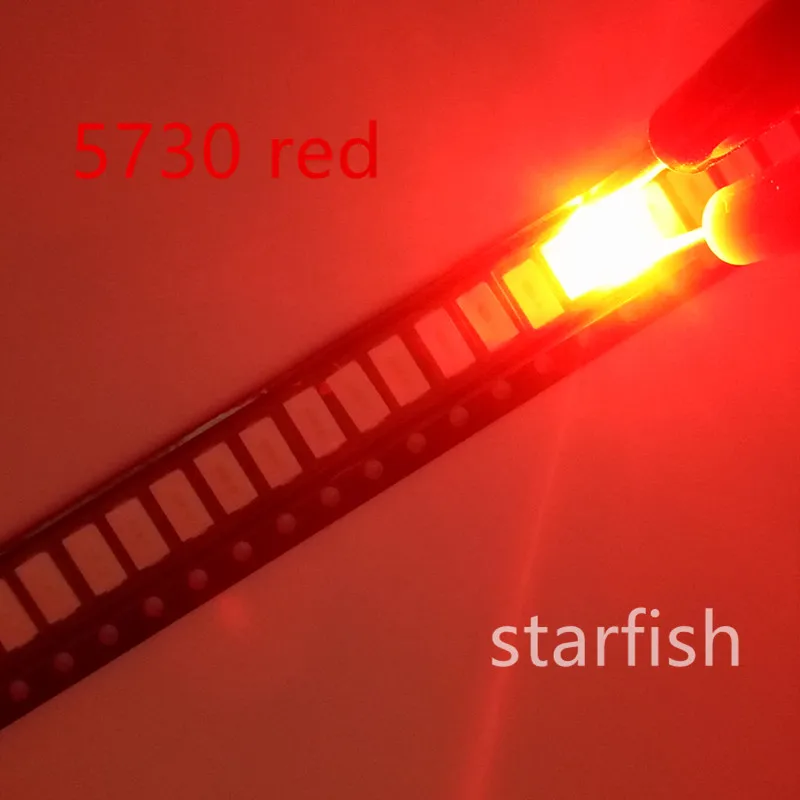 Бесплатная доставка 100pcs led SMD 5730/5630 белый W/синий/красный/желтый/зеленый/теплый