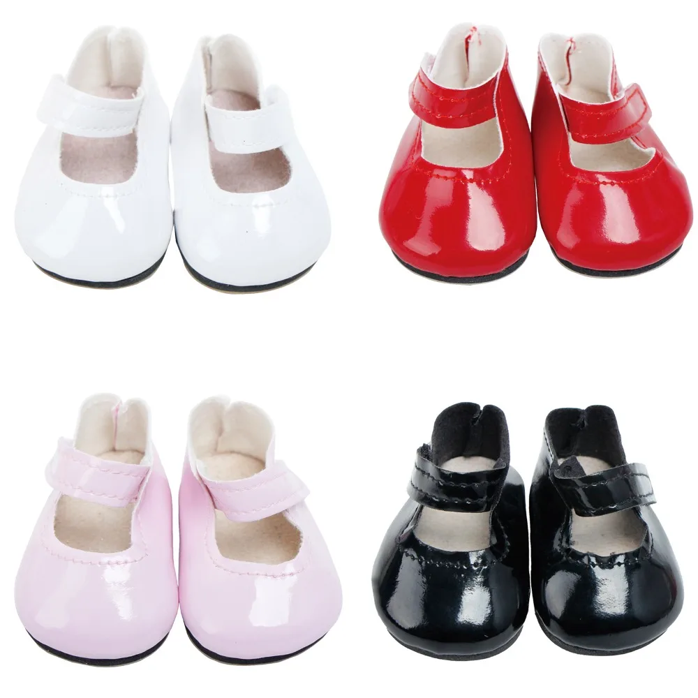 Fashion Doll Shoes Casual Wear Pink Red Cute Flat Shoes Boots Fits for American Girl Doll 18 Inch Accessories Kids Gift Toys