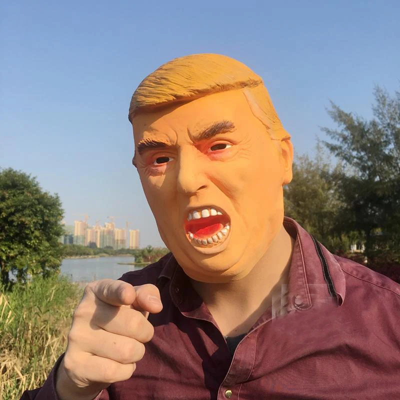 Забавная маска на лицо с Дональдом Трампом Классическая все для миллиардеров