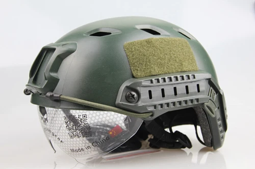 Открытый Emerson Fast шлем Пейнтбол шлем для бейсджампинга с защитный шлем Военная тактика шлем - Цвет: BJ  GREEN