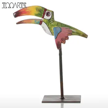 

Tooarts Tropical Bird Resin Sculpture Fiberglass Ornament Indoor Decor Statue Figurine Abstract Exaggerate Modern Art