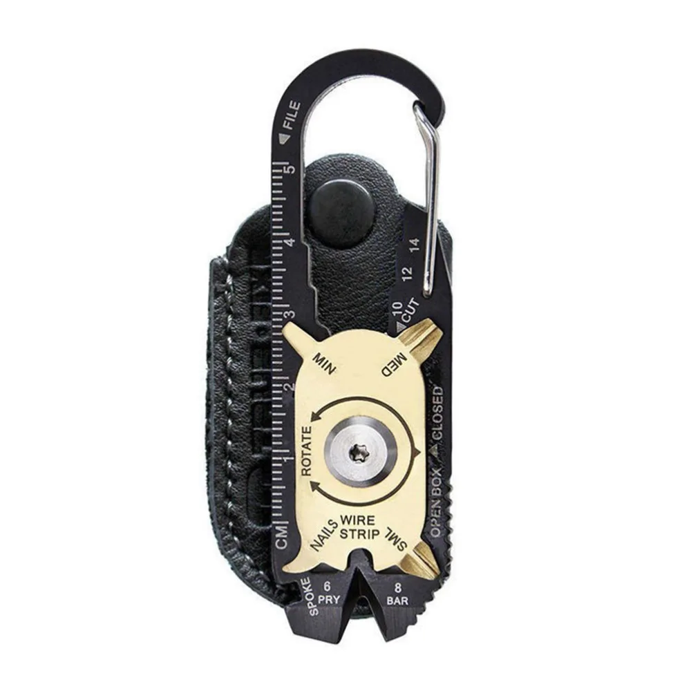 20 in1 Pocket Multi Tool Bottle Opener Key Ring Outdoor Mini Fix