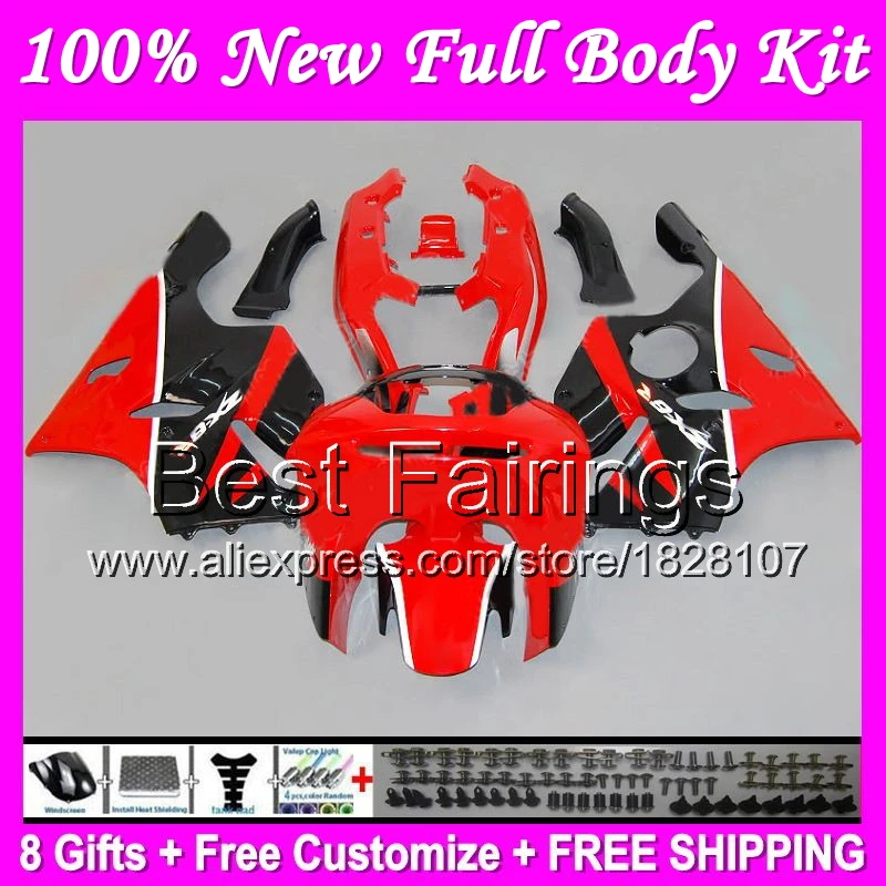 

Fairing For KAWASAKI NINJA ZX6R Red black 94-97 94 95 96 97 B26 ZX636 ZX 6R 636 ZX-6R Stock red blk 1994 1995 1996 1997 +Decal