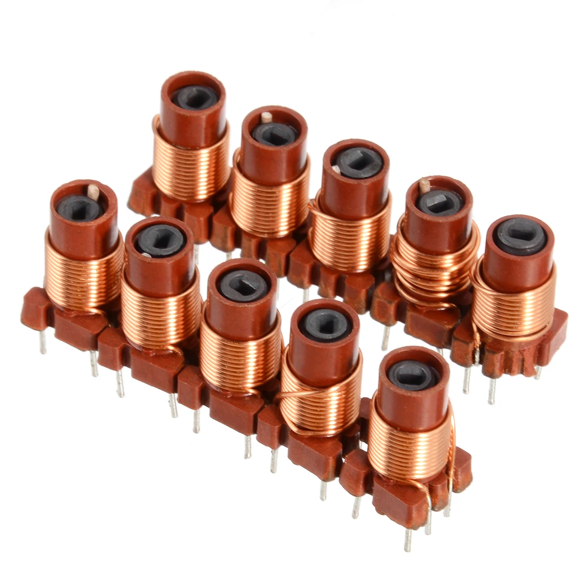 10pcs New Adjustable Inductor Adjustable Highfrequency Ferrite Core Inductor Coil 12t 0.6uh1
