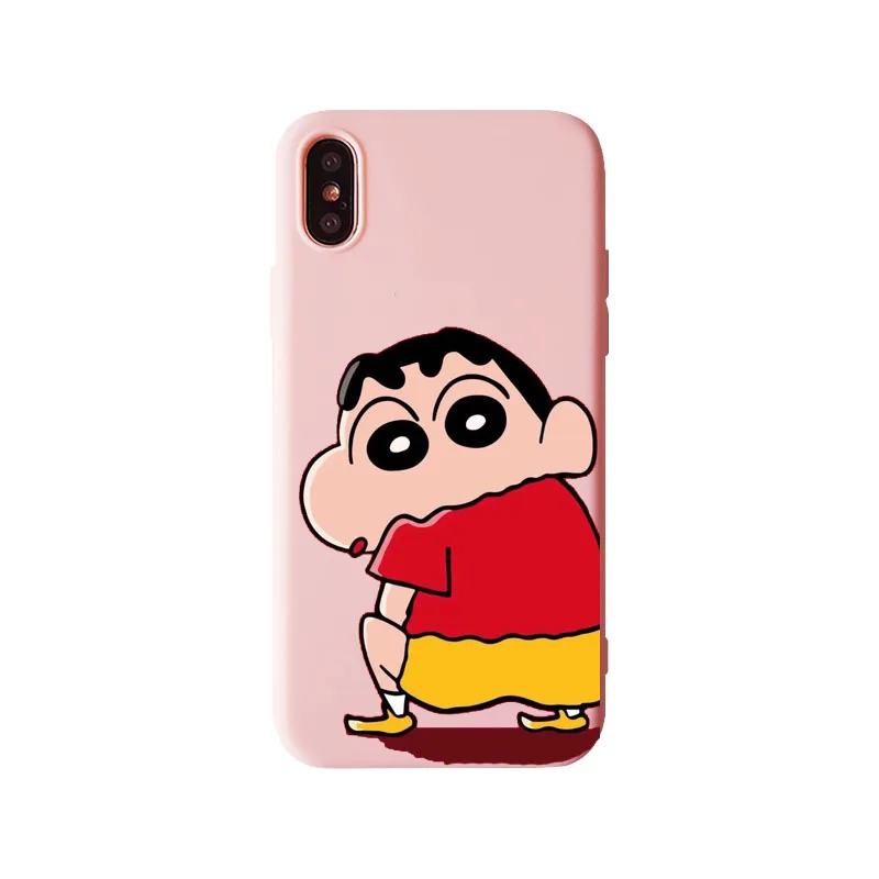 Японский комикс Crayon Shin-chan чехол для телефона мягкий ТПУ Забавный чехол для iPhone 11Pro XS MAX 8plus 6s 7plus Защита оболочки - Цвет: TPU