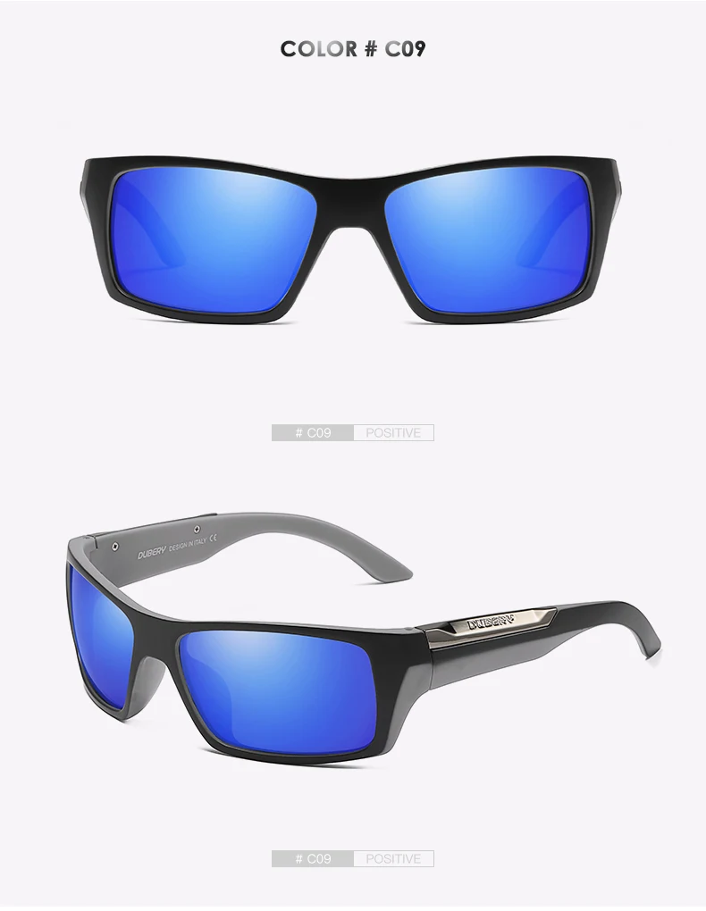 DUBERY бренд Дизайн поляризованных солнцезащитных очков Для мужчин Вождение оттенки мужской ретро солнцезащитные очки для Для мужчин лето зеркало моды UV400 Óculos - Цвет линз: NO9