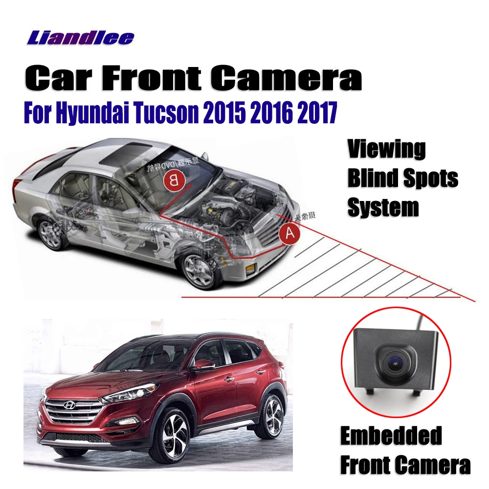 Liandlee Автомобильная Камера Переднего Вида авто камера для Hyundai Tucson 2015 2016 2017 (не