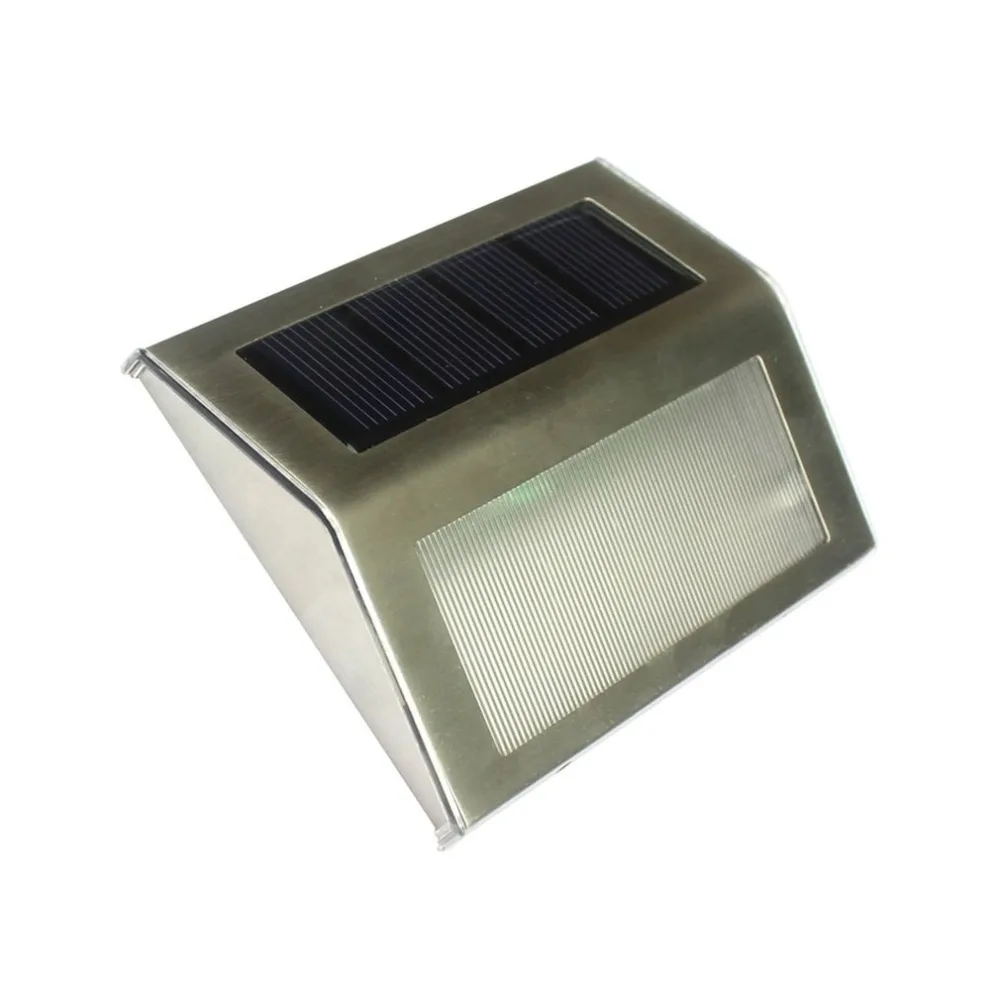 Warm White Solar Power 3 LEDs Outdoor Waterproof Garden Pathway Lawn Lamp Light Energy Saving LED Solar Wall Lamp