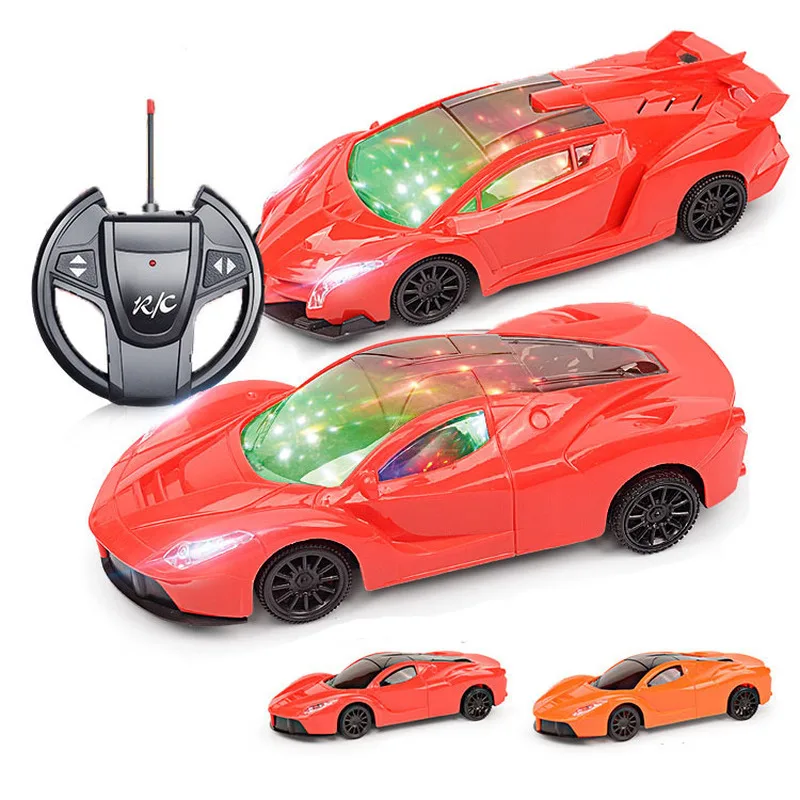 

4 Channels 22cm RC Car Toy Led Light Electric Robot Sports Car Models Toys Birthday Gifts for Boys AAA Battery