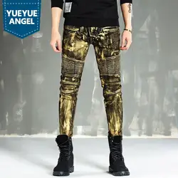 Уличная Vaqueros Hombre Новая мода весна двигатель для мужчин's джинсы для женщин полной длины Slim Fit джинсовые штаны мужчин Жан Homme плюс размеры