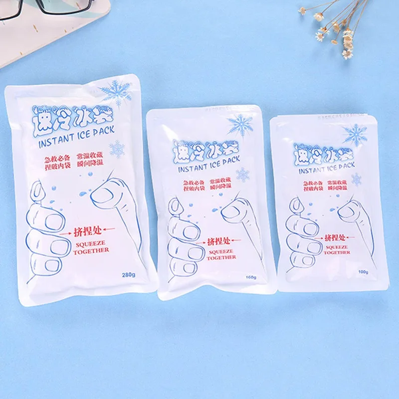 

Disposable Instant Ice Pack Cold Bag For Wound Safety Emergency First Aid Food Storage Sports Sunstroke Outdoor Survival Kit