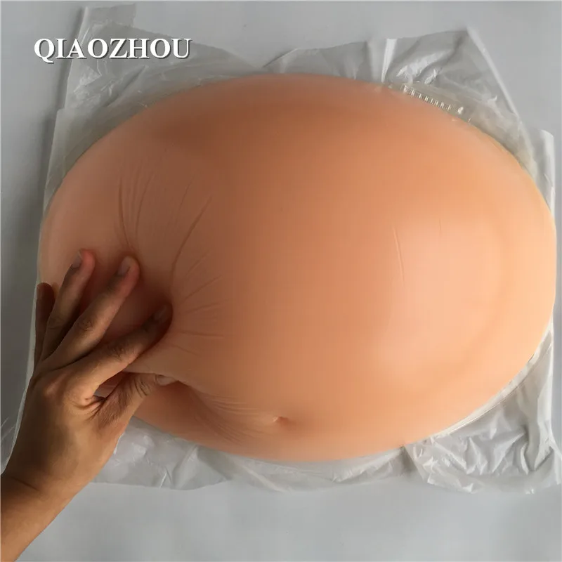 Big twins 5~7 months self adhesive silicone belly real pregnant fake baby bump invisible 4000g Big twins 5~7 months self adhesive silicone belly real pregnant fake baby bump invisible 4000g