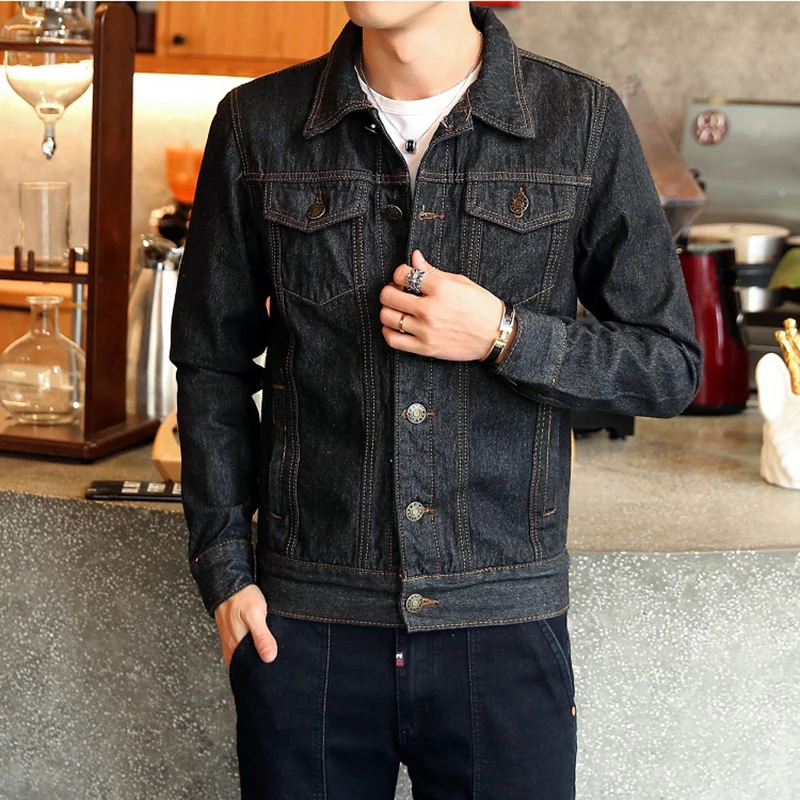 2019 Hot Casual Denim Jacket Men High Quality Streetwear Slim Fit Mens Cowboy Coats Motorcycle Jeans Jacket Male Size M-4XL 2019 Hot Casual Denim Jacket Men High Quality Streetwear Slim Fit Mens Cowboy Coats Motorcycle Jeans Jacket Male Size M-4XL