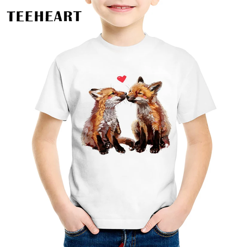 TEEHEART/Новинка 2017 года летняя детская футболка с рисунком для мальчиков и девочек