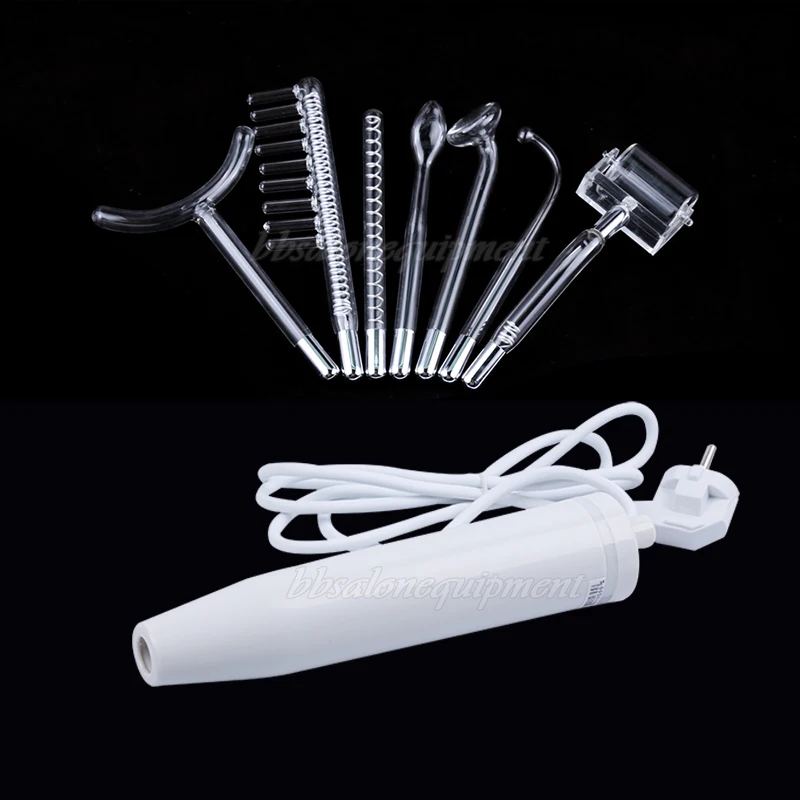 Portable 7 Glass Electrodes High Frequency Skin Spot Remover Facial