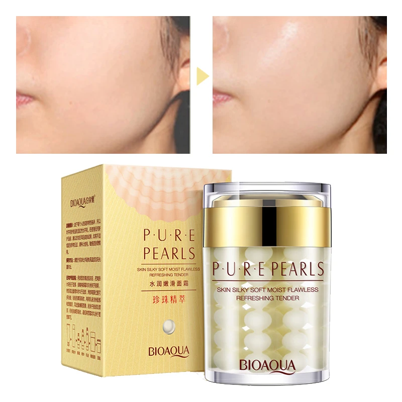BIOAQUA Pure Pearls New Face Cream Skin Care Whitening Moisturizing