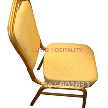 Золото окрашенные алюминиевая рама stackable Банкетный председатель