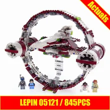 LEPIN 05121 845Pcs Star War Series The Jedi Starfighter With Hyperdrive Set Educational Building Blocks Bricks