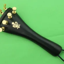 10 компл. ebony 4/4 Скрипки tailpiece с золотой fine tunres Скрипки аксессуары