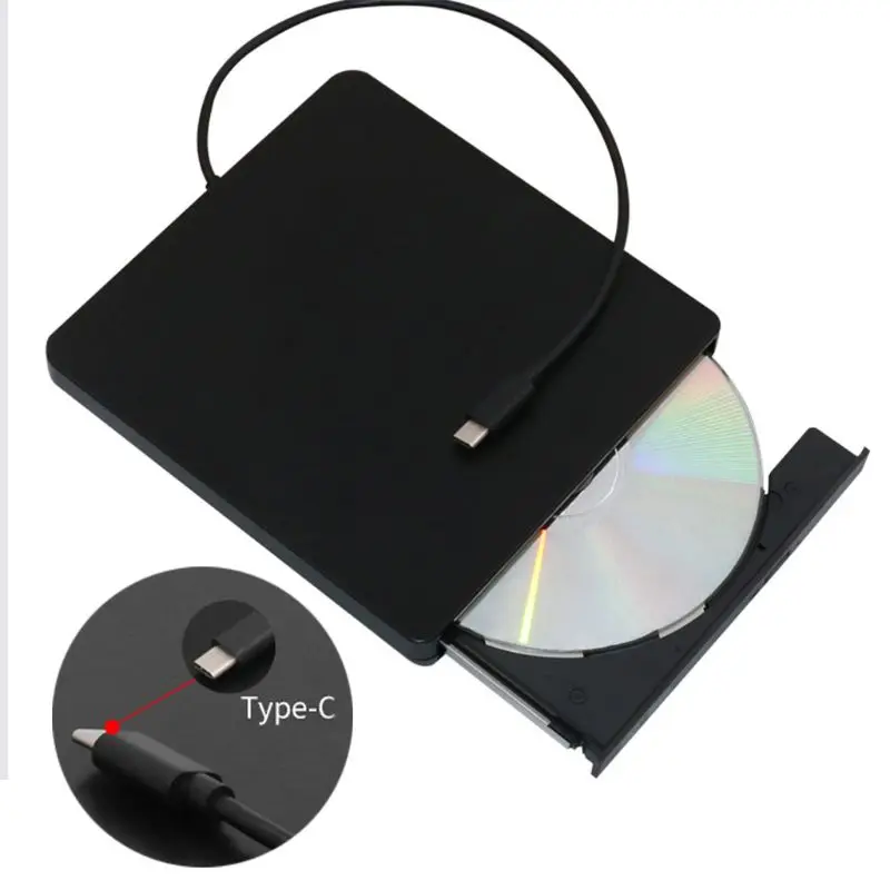 

USB C Type C CD DVD RW Recorder External Optical Drive DVD Burner Rom Rewriter For Macbook Notebook Laptop PC Computer
